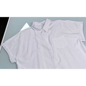 APRAW Oversized Shirt Women's XXL White 100% Cotton Office Siren Chic